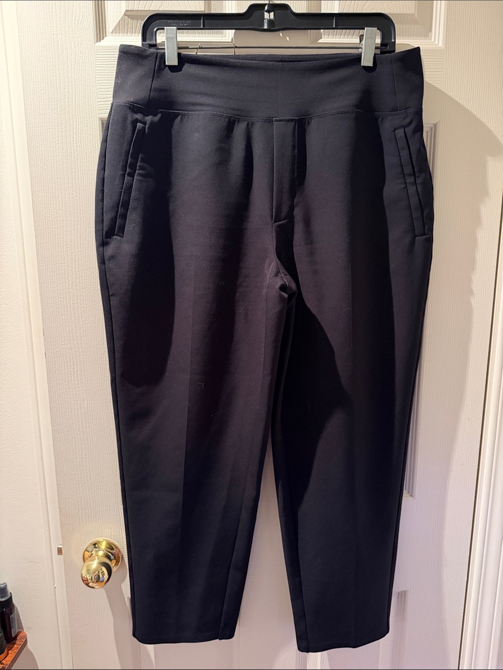 Athleta Black Wide-Leg Ponte Pants